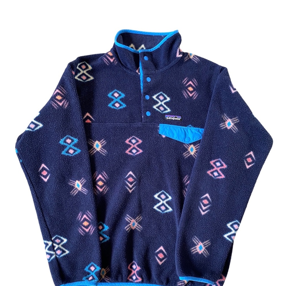 Patagonia Synchilla Lightweight Snap-T Pullover womens size small space spirits